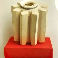 gips pigment kralen garen 8x8x8,5 cm
hout tule 10x10x2 cm